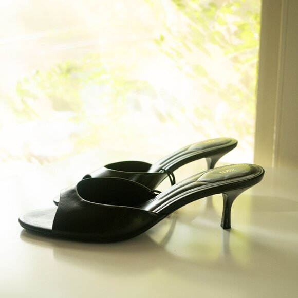 ZARA Patent Leather Sandals — Black — Size 41 — BRAND NEW - Picture 3 of 7